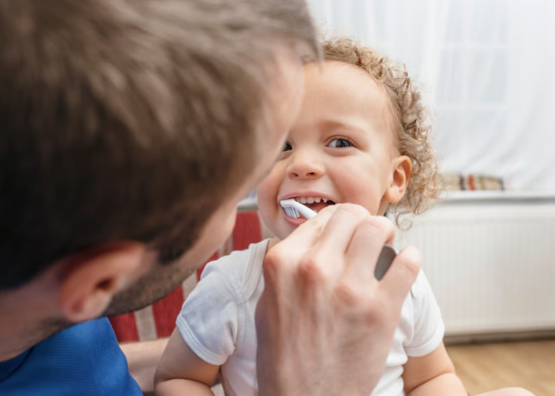 Effective brushing techniques with kids